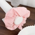 Elastico per capelli in tessuto plissettato rosa chiaro oversize per acconciature eleganti - Rosa