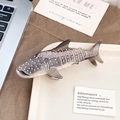 Pinza para el pelo de tiburón ballena en acetato marrón grisáceo con lunares - Ballena Gris