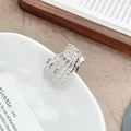 Gothische punk zilveren skelet hand haarklem voor creatieve kapsels voor dames - Zilver