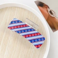 Pince à cheveux gothique drapeau américain en acrylique transparent à étoiles et rayures - Jour de l'Indépendance #6 - Rectangle