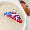 Pince à cheveux gothique du 4 juillet avec drapeau américain et Statue de la Liberté - Jour de l'Indépendance #8 - Croissant