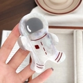 Pinza per capelli a forma di astronauta in acetato marmorizzato bianco e dettagli - Astronauta Grigio