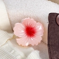 Haarklammer in Hibiskusblüten-Form mit Farbverlauf in Rosa und Dunkelrot - Rosa