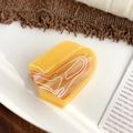 Elegante ambergele haarklem van acetaat met marmeren textuur voor dameskapsels - Amber Marmerpatroon