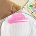 Pink cloud-shaped hair claw clip with striped pearlescent finish in a stylish design - Purple Striped