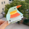 Schattige ijsvogel haarklem gemaakt van kleurrijk acetaat voor dames kapsels - Specht