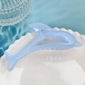 Eleganter hellblauer Delfin-Haarclip mit glänzendem Jelly-Muschel-Finish für Damen - Blauer Delfin