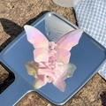 Pink gradient butterfly hair claw clip with iridescent finish on mirror - Gradient Purple-Butterfly