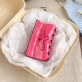 Pinza per capelli in acetato rosa lucido con grazioso orsetto inciso per acconciature - Orso Fragola Rosa