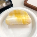 Pince à cheveux élégante en acétate avec motif marbré jaune et blanc pour chignons - Grand Demi-cercle Jaune Crépuscule