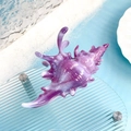 Pince à cheveux conque dégradé violet avec une finition style vacances d'été - Conque Iridescente 13