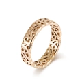 Bague ajourée nœud viking minimaliste avec une finition élégante en or rose - Taille 7 / Or rose