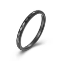 Minimalistischer schwarzer Wolframring mit facettiertem Rautenschliff und mattem Finish - 5# / Schwarz