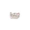 Spilla Birthday Queen argento con cristalli e corona di strass rossi da donna - Argento