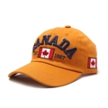 Berretto da baseball Canada giallo senape con ricamo blu e dettaglio bandiera - Taglia unica / Giallo