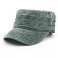 Gorra militar vintage de lona de algodón grueso verde oliva con efecto lavado retro - Talla única / Verde Militar