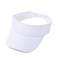 Visera de sol blanca clásica con correa ajustable y ala ancha para uso deportivo - Infantil / Blanco
