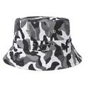 Opvouwbare camo vissershoed voor vissen en wandelen met verstelbaar trekkoord - Volwassene / Zwart Wit Grijs Camouflage (4#)