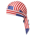 Outdoor cycling pirate hat with US flag digital print and long tail breathable fabric - One Size / US Flag Multicolor