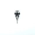 Vintage gothic viking bird skull necklace with celtic knot engraving on aged stainless steel - Pendant Only (Without Chain) (x3747)