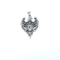 Vintage punk hip hop eagle shield pendant made of high-quality stainless steel - Pendant Only (No Chain)