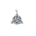 Vintage Viking Triquetra pendant in silver steel featuring mystic rune engravings - Pendant Only (Without Chain)