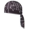 Elastisches dunkelbraunes Paisley Kopftuch für Radsport und Outdoor-Aktivitäten - Kaffeebraun