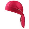 Elastisches rosarotes Paisley-Bandana mit seidigem Glanz und langem Band zum Binden - Einfarbig Rosarot