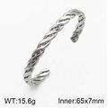 Silver twisted cable cuff bracelet in retro stainless steel with 15.6g weight - Industrial Twisted Rope Texture (Style C)