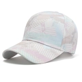 Women's baseball cap with modern pastel geometric camouflage print and curved brim - 55-58cm / Colorful