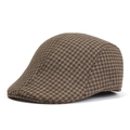 Gorra clásica marrón de espiga para hombre con un diseño vintage de estilo británico - Talla única / Caqui Marrón