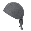 Dark grey outdoor cycling bandana cap with adjustable long ties for sports - One Size / Gray