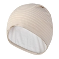 Versatile light beige ribbed knit beanie for men and women, soft and lightweight slouchy hat - L / Beige