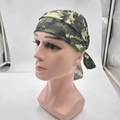 Outdoor cycling pirate hat with forest camouflage print and adjustable back ties - Forest Camouflage (7#)