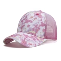 Batig-Baseballkappe in Pink und Lila mit atmungsaktivem Mesh-Einsatz für den Sommer - Rosarot und Weiß