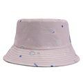 Rosa Fischerhut aus Baumwolle mit Tennisschläger-Print für Sonnenschutz und Outdoor - 55-58cm / Rosa