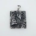 Vintage plague doctor steampunk necklace with skull and lantern pendant in relief - Pendant Only (No Chain)