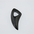 Minimalist black polished titanium steel wolf tooth pendant necklace for men and women - Black Color Pendant Only (Without Chain)