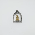 Religiöser Tierkreis-Schutzanhänger aus Silber und Gold Titanstahl-Finish - Acala (Hahn) / Nur Anhänger (Keine Kette)