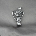 Ethno-Retro Peking-Oper Charakter Anhänger Halskette in Antik-Silber-Optik für Herren - Nur Anhänger (Ohne Kette)