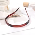 Cerchietto a U color ambra minimalista con dentini antiscivolo per capelli stabili - Ambra