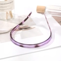 Purple transparent non-slip headband with fine teeth for women and children styling - Purple (8)