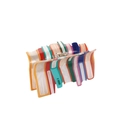 Creative book-shaped acrylic hair claw clip with colorful row design for women - Multi-Colored Books Style (1)