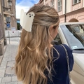 Pinza per capelli fantasma di Halloween, fermaglio in acetato bianco antiscivolo per acconciature - Grande fantasma