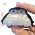 Cute penguin acetate hair claw clip, 6cm animal shark clip for women party hair styling - Penguin