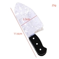 Pinza per capelli a coltello stile punk con trama ghiaccio, 11,6 cm per acconciature - Pinza Coltello di Simulazione