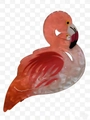 Pinza per capelli fenicottero in acetato marmorizzato rosa per coda di cavallo - Arancione