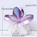 Pince à cheveux fleur dégradé violet avec mesures de 8,5cm pour les styles de vacances - Dégradé Cyan Irisé (5)