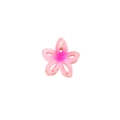 Pinza per capelli a forma di plumeria con sfumatura rosa in acrilico per l'estate - 4cm / Rosa-4cm