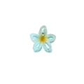 Elegante molletta per capelli a fiore di frangipane con sfumatura blu chiaro - 4cm / Blu-4cm